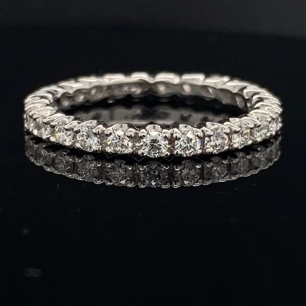 Cushion Center Eternity Band Style Diamond Wedding Set Image 4 Geralds Jewelry Oak Harbor, WA