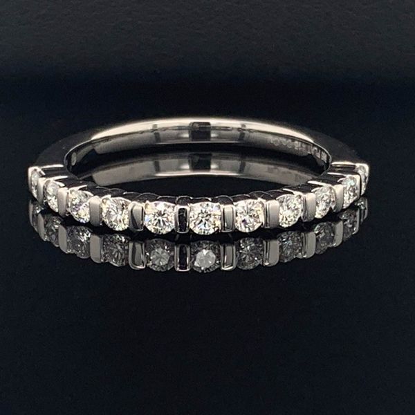 .585 Platinum And Ideal Hearts And Arrows Cut Diamond Wedding Set Image 4 Geralds Jewelry Oak Harbor, WA