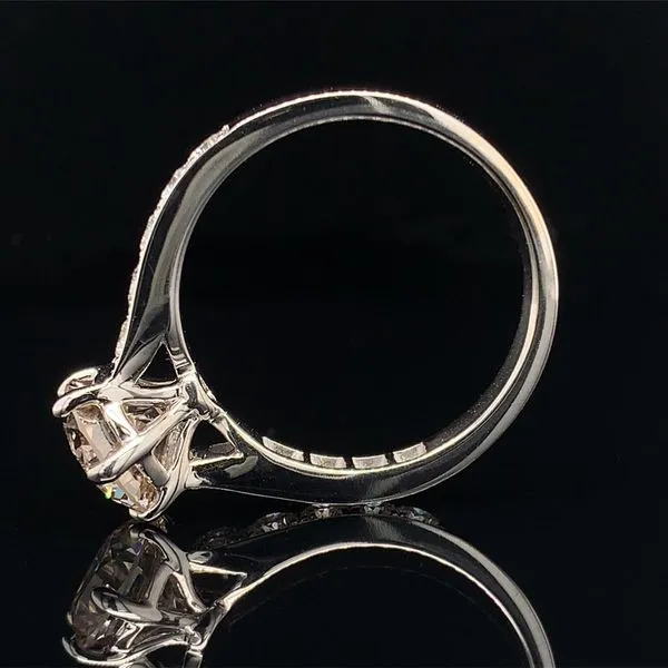 Top Light Brown Center Hearts And Arrows Diamond Engagement Ring Image 4 Geralds Jewelry Oak Harbor, WA