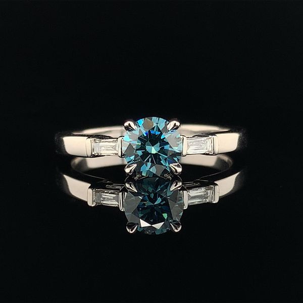 .63Ct Blue Diamond Engagement Ring Geralds Jewelry Oak Harbor, WA