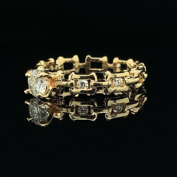 Yellow Gold And Diamond Engagement Ring, .47Cttw Image 2 Geralds Jewelry Oak Harbor, WA