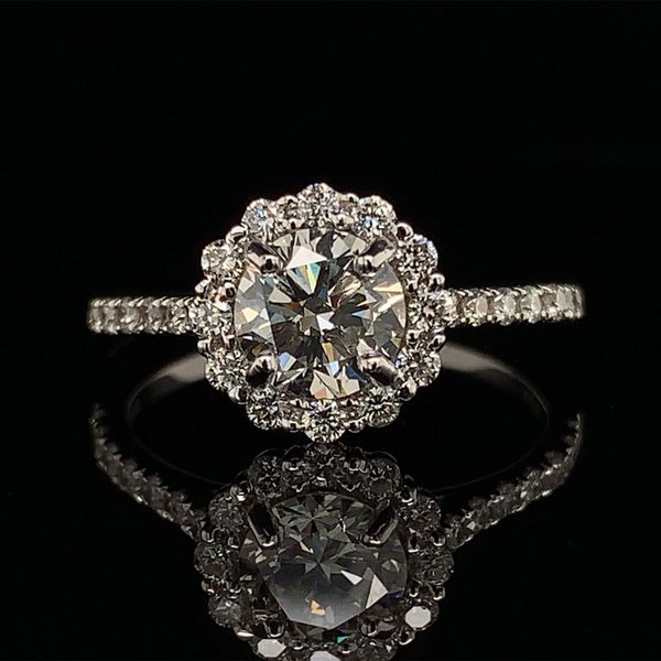 Diamond Halo Engagement Ring 1.33Cttw Geralds Jewelry Oak Harbor, WA
