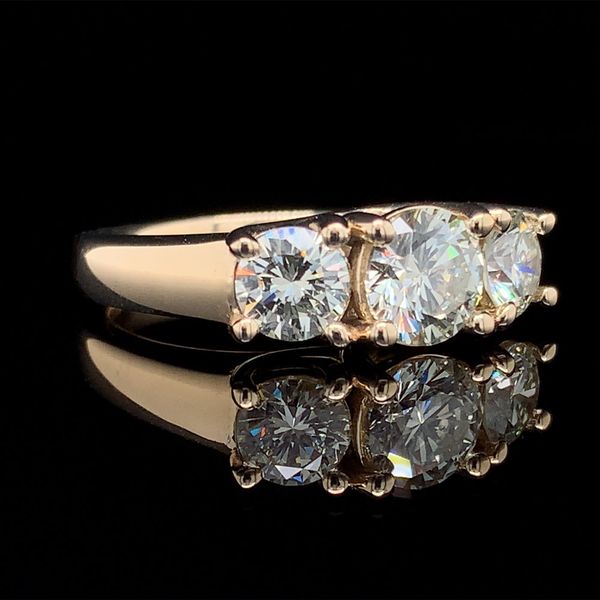 2.03Ct Total Weight Diamond Three Stone Ring Image 3 Geralds Jewelry Oak Harbor, WA