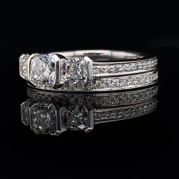 Dream Cut Hearts On Fire Three Stone Diamond Wedding Set Image 2 Geralds Jewelry Oak Harbor, WA
