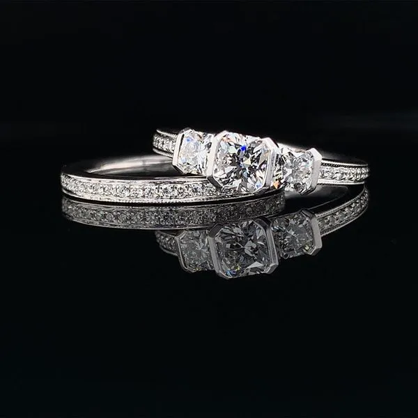 Dream Cut Hearts On Fire Three Stone Diamond Wedding Set Image 3 Geralds Jewelry Oak Harbor, WA