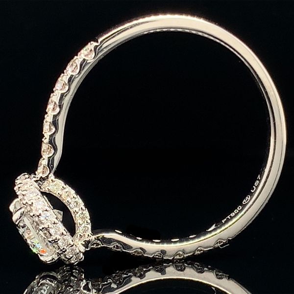 Diamond Halo Engagement Ring With Diamond Gallery Image 3 Geralds Jewelry Oak Harbor, WA