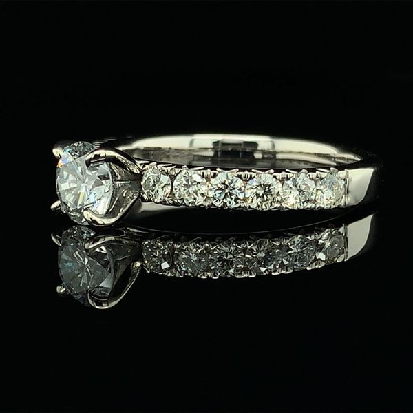 White Gold And Diamond Engagement Ring Image 2 Geralds Jewelry Oak Harbor, WA