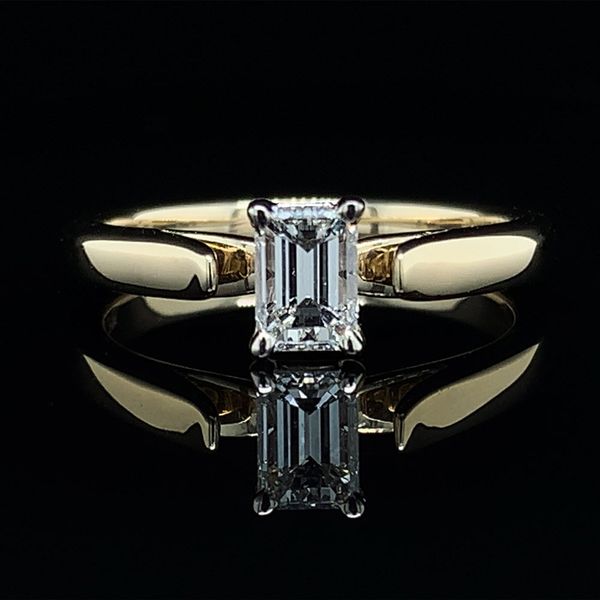 Emerald Cut Diamond Solitaire Engagement Ring Geralds Jewelry Oak Harbor, WA
