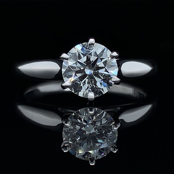 1.18Ct Hearts And Arrows Cut Diamond Solitaire Engagement Ring Geralds Jewelry Oak Harbor, WA