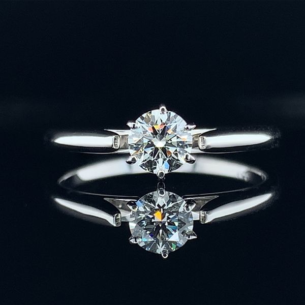 .42Ct Hearts And Arrows Diamond Solitaire Engagement Ring Geralds Jewelry Oak Harbor, WA