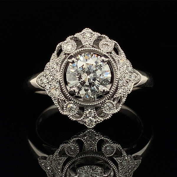 Vintage Style Diamond Engagement Ring Geralds Jewelry Oak Harbor, WA