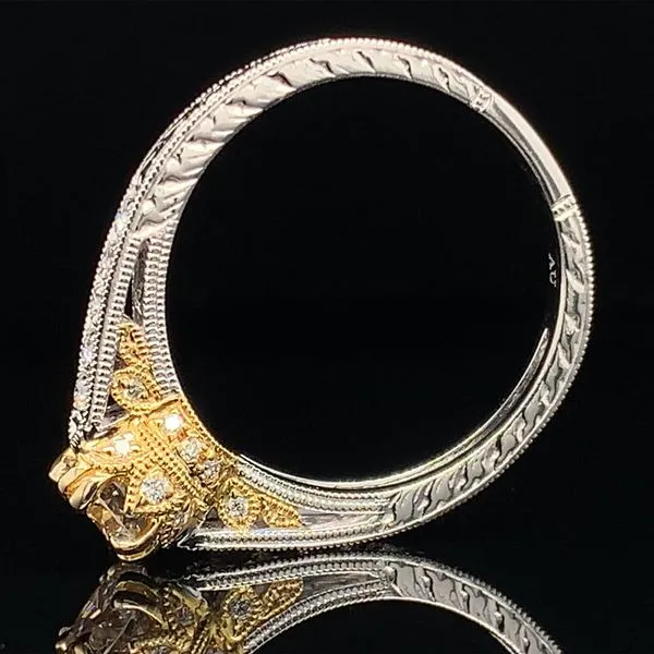 Two Tone Diamond Engagement Ring Image 4 Geralds Jewelry Oak Harbor, WA