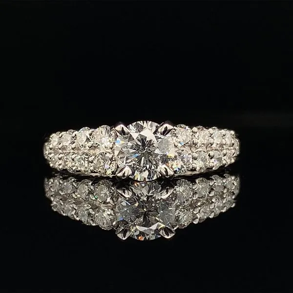 18K White Gold And Diamond Engagement Ring Geralds Jewelry Oak Harbor, WA