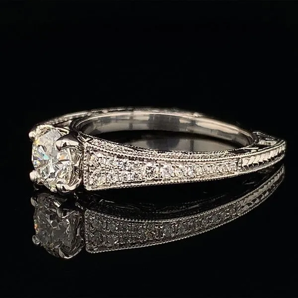 Hearts And Arrows Diamond Engagement Ring Image 2 Geralds Jewelry Oak Harbor, WA