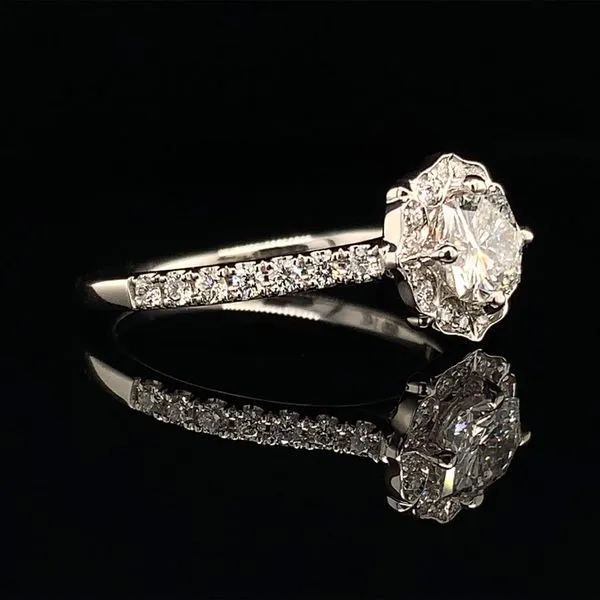 Octagonal Cut Diamond Engagement Ring Image 3 Geralds Jewelry Oak Harbor, WA