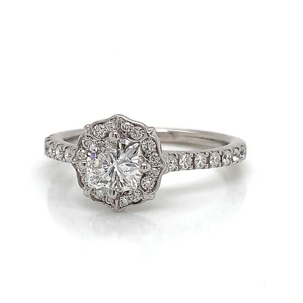 Octagonal Cut Diamond Engagement Ring Image 5 Geralds Jewelry Oak Harbor, WA