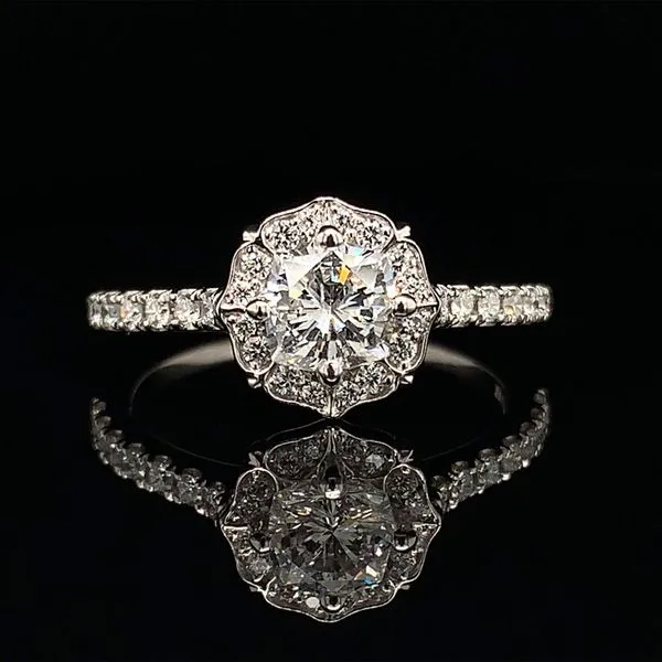 Octagonal Cut Diamond Engagement Ring Geralds Jewelry Oak Harbor, WA