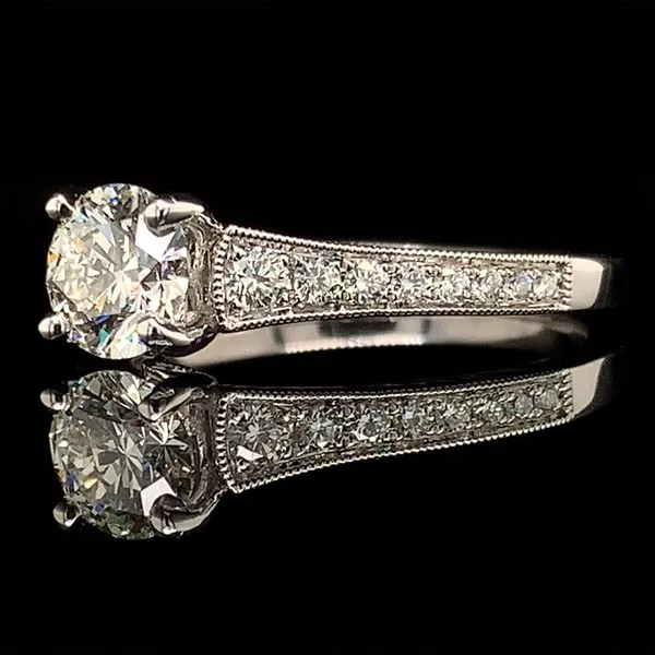 Hearts and Arrows Diamond Engagement Ring Image 2 Geralds Jewelry Oak Harbor, WA
