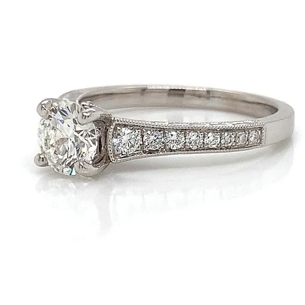 Hearts and Arrows Diamond Engagement Ring Image 5 Geralds Jewelry Oak Harbor, WA