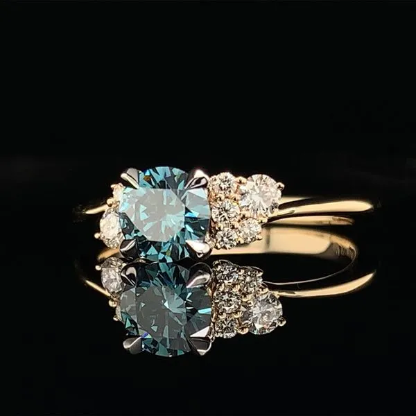 Blue Hearts And Arrows Cut Diamond Engagement Ring Image 2 Geralds Jewelry Oak Harbor, WA