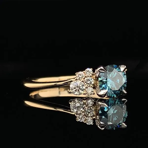 Blue Hearts And Arrows Cut Diamond Engagement Ring Image 3 Geralds Jewelry Oak Harbor, WA