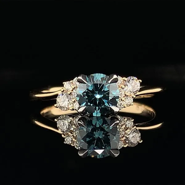 Blue Hearts And Arrows Cut Diamond Engagement Ring Geralds Jewelry Oak Harbor, WA