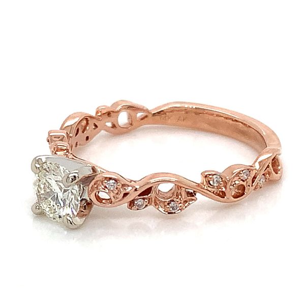 Swirl Diamond Engagement Ring Image 5 Geralds Jewelry Oak Harbor, WA