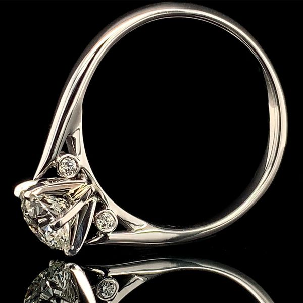 Hearts And Arrows Diamond Cathedral Engagement Ring Image 3 Geralds Jewelry Oak Harbor, WA
