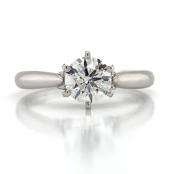Hearts And Arrows Diamond Cathedral Engagement Ring Image 4 Geralds Jewelry Oak Harbor, WA