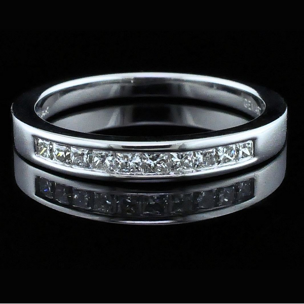 Shared Prong Princess Cut Engagement Ring Wedding Band Bridal Set Natalie Diamonds