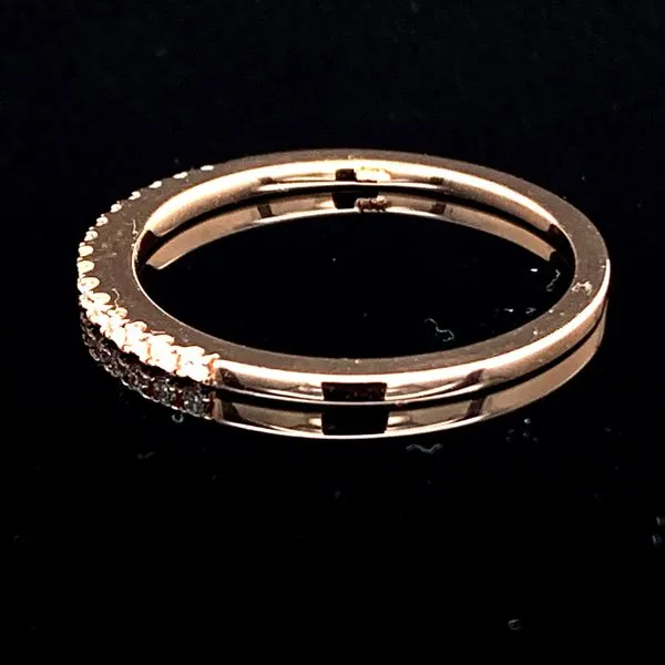 Rose Gold Diamond Wedding Band Image 2 Geralds Jewelry Oak Harbor, WA