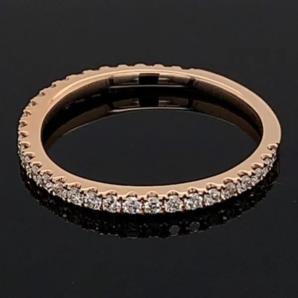18K Rose Gold Diamond Wedding Band Image 2 Geralds Jewelry Oak Harbor, WA