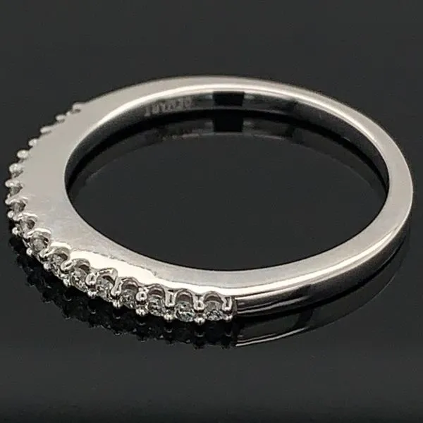14K White Gold and Diamond Wedding Band Image 2 Geralds Jewelry Oak Harbor, WA