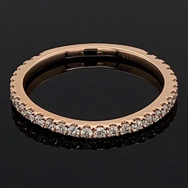 18K Rose Gold Diamond Wedding Band Geralds Jewelry Oak Harbor, WA