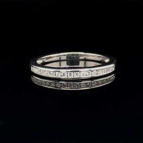 Ladies White Gold Diamond Channel Set Wedding Band Geralds Jewelry Oak Harbor, WA