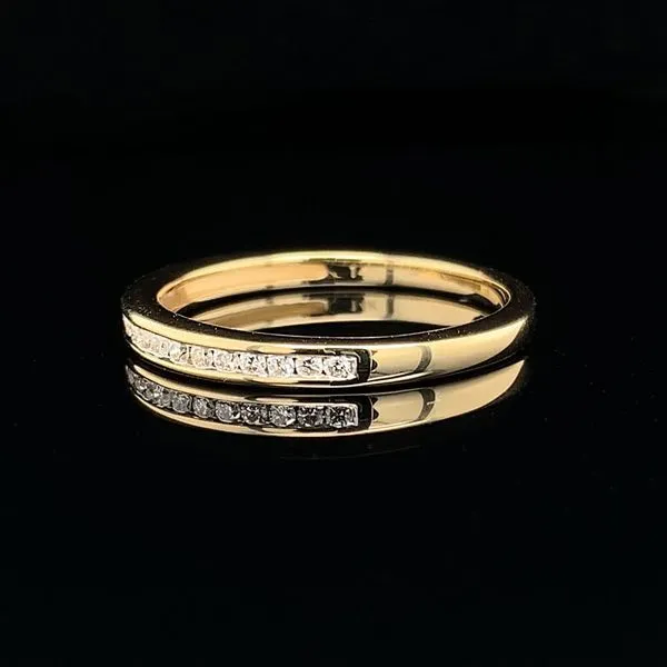 Yellow Gold Diamond Channel Set Wedding Band Image 2 Geralds Jewelry Oak Harbor, WA