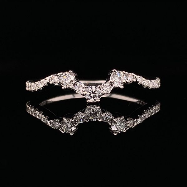 Gabriel & Co. Diamond Contoured Wedding Band Geralds Jewelry Oak Harbor, WA