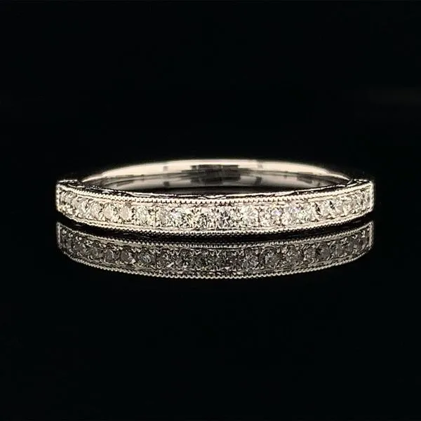 Engraved Diamond Wedding Band Geralds Jewelry Oak Harbor, WA