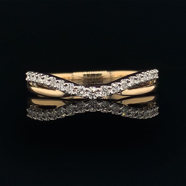 Diamond And Yellow Gold Contour Ring Geralds Jewelry Oak Harbor, WA