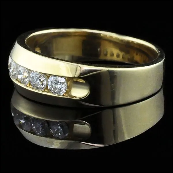 Men's Channel Set Diamond Band, 1.00ct Total Weight Image 2 Geralds Jewelry Oak Harbor, WA