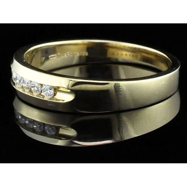 Men's Diamond Wedding Band Image 2 Geralds Jewelry Oak Harbor, WA