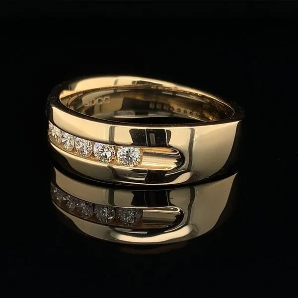 Men's .50Ct Total Weight Diamond Wedding Band Image 2 Geralds Jewelry Oak Harbor, WA