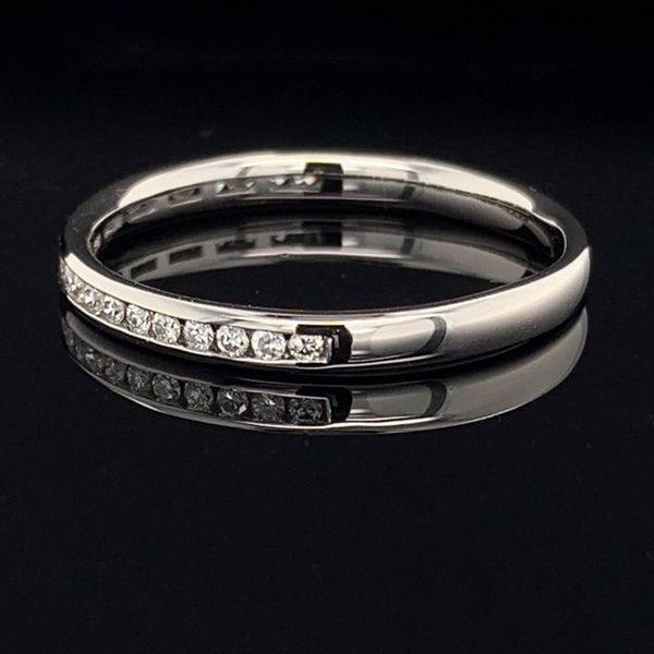 White Gold And Diamond Channel Set Anniversary Band Image 2 Geralds Jewelry Oak Harbor, WA