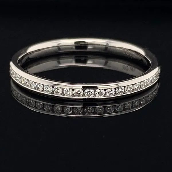 White Gold And Diamond Channel Set Anniversary Band Geralds Jewelry Oak Harbor, WA
