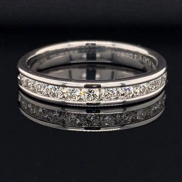 Platinum And Diamond Channel Set Anniversary Band Geralds Jewelry Oak Harbor, WA