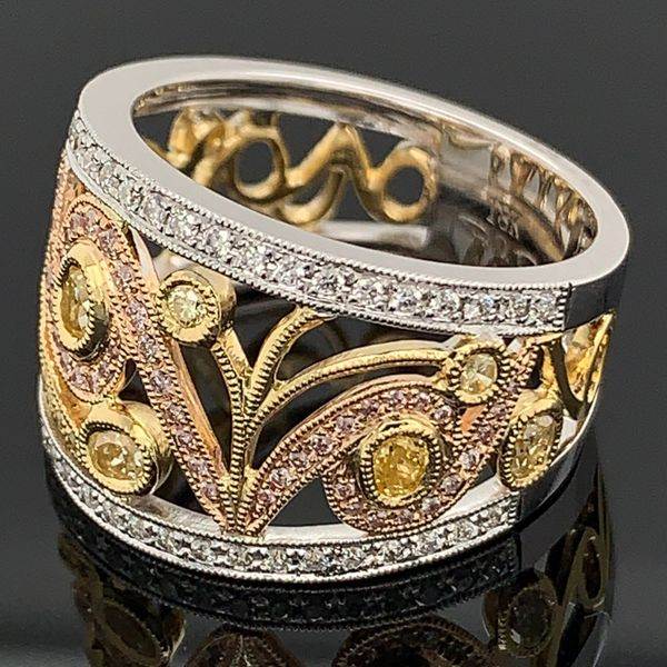 Ladies Colored Diamond Fashion Ring Image 2 Geralds Jewelry Oak Harbor, WA