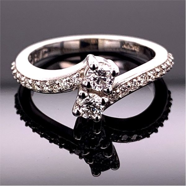 Ladies 2-Stone Diamond Fashion Ring Image 4 Geralds Jewelry Oak Harbor, WA