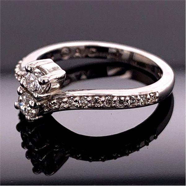 Ladies 2-Stone Diamond Fashion Ring Image 5 Geralds Jewelry Oak Harbor, WA