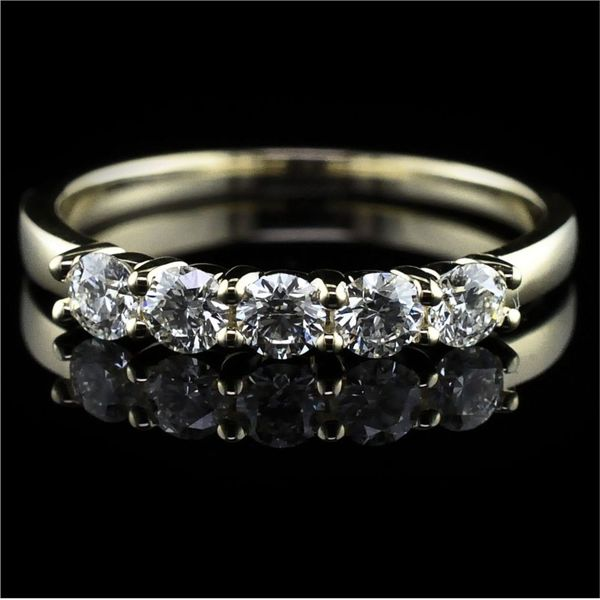 Hearts and Arrows Cut Diamond 5 Stone Ring Geralds Jewelry Oak Harbor, WA