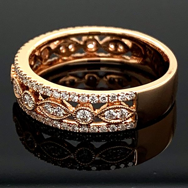 Rose Gold And Diamond Ladies Ring, .58Ct Total Weight Image 2 Geralds Jewelry Oak Harbor, WA